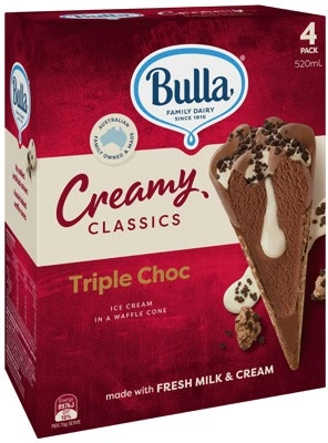 Bulla Creamy Classics Ice Cream 4 Pack Selected Varieties