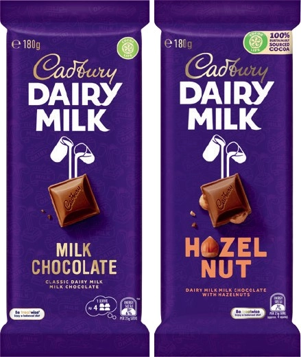 Cadbury Chocolate Block 150‑190g Selected Varieties