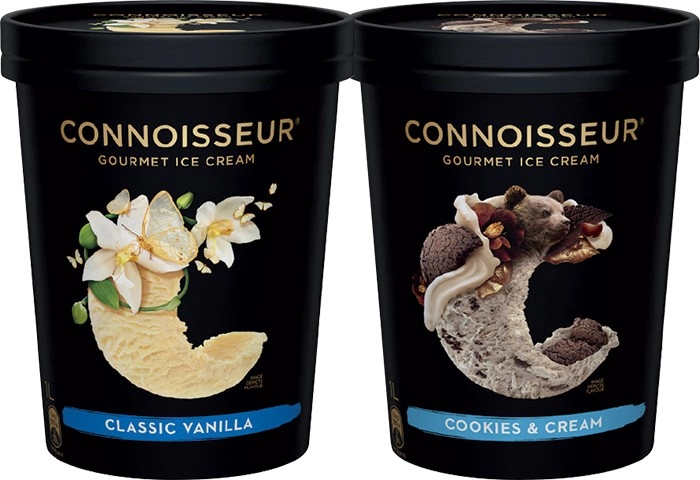 Connoisseur Gourmet Ice Cream 1 Litre Selected Varieties