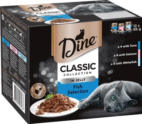 Dine Classic Collection Wet Cat Food 12x85g Selected Varieties