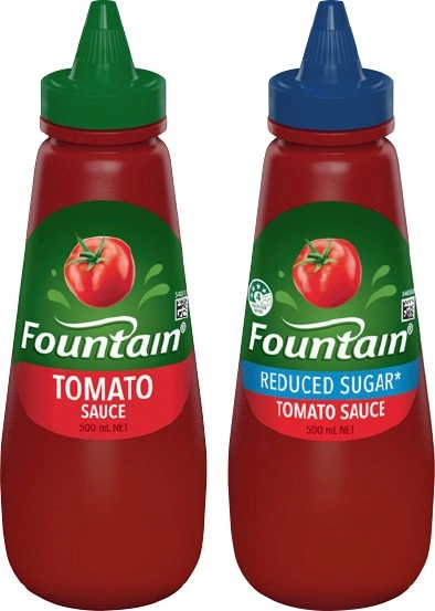 Fountain Tomato or Barbecue Squeeze Sauce 500mL Selected Varieties