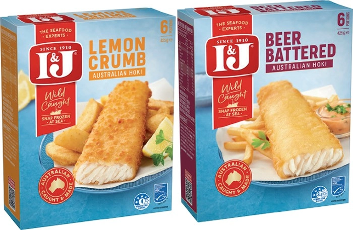 I&J Australian Wild Caught Hoki 425g Selected Varieties