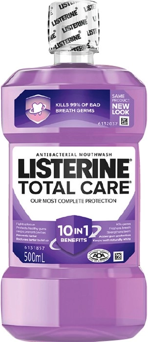 Listerine Total Care Mouthwash 500mL Selected Varieties