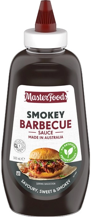 MasterFoods Tomato or Barbecue Squeezy Sauce 500mL or No Rules Sauce 250mL Selected Varieties