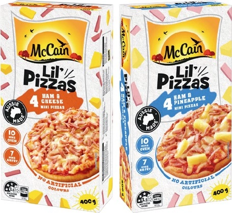 McCain Lil’ Single Pizzas 4 Pack Selected Varieties