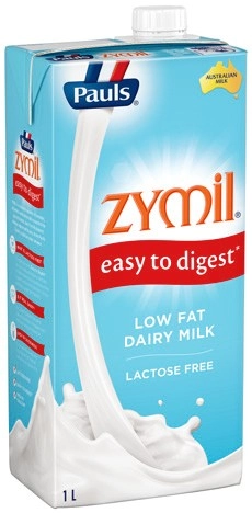 Pauls Zymil Full Cream or Low Fat Long Life Milk 1 Litre