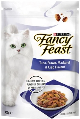 Purina Fancy Feast Adult Dry Cat Food 450g Selected Varieties