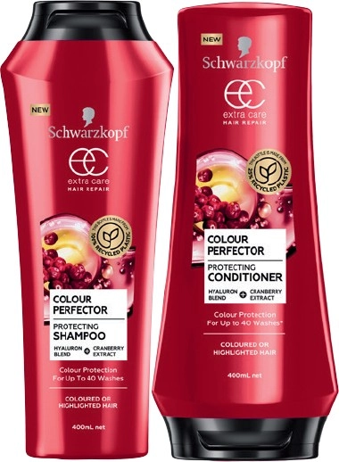 Schwarzkopf Extra Care Hair Repair Shampoo or Conditioner 400mL Selected Varieties