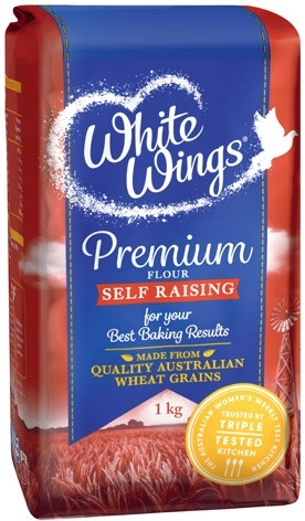 White Wings Premium Flour Self Raising or Plain 1kg