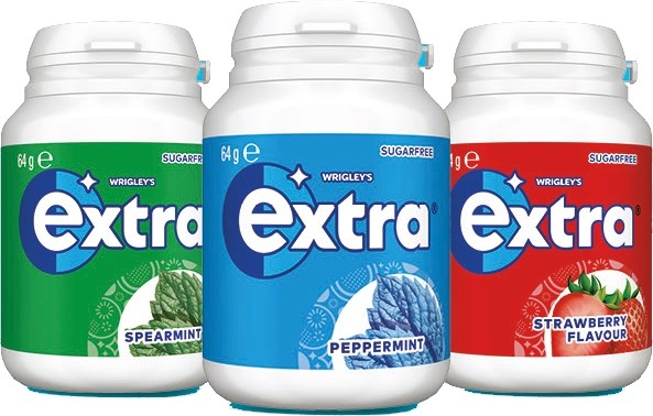 Wrigley’s Extra Gum 64g, Extra White 67g or Eclipse Chewy Mint 93g Selected Varieties