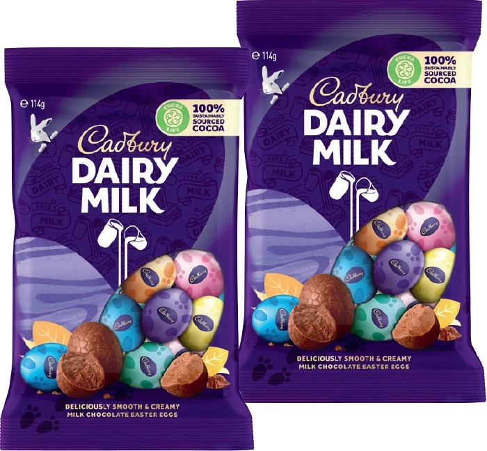 Cadbury Easter Egg Bag 110‑125g Selected Varieties*