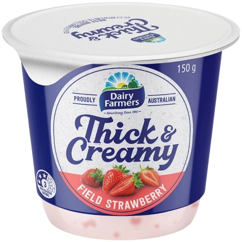 Dairy Farmers Thick & Creamy Yoghurt 140‑150g Selected Varieties