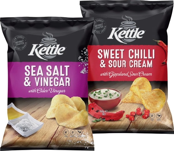 Kettle Potato Chips 135‑165g Selected Varieties