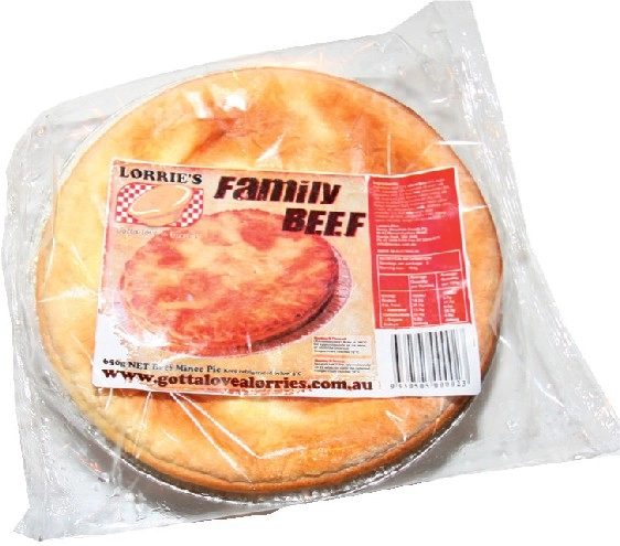 Lorries Family Beef Pie 650g