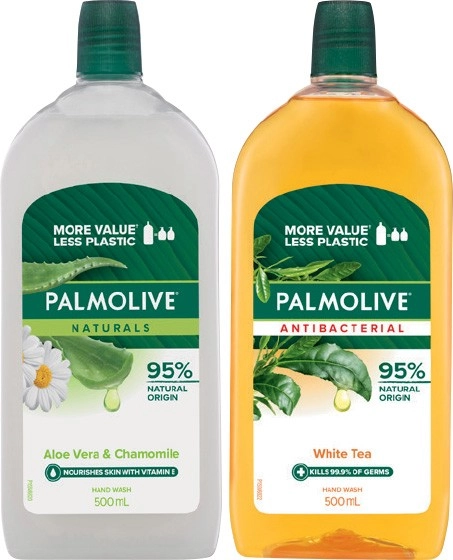 Palmolive Liquid Hand Wash Refill 500mL Selected Varieties