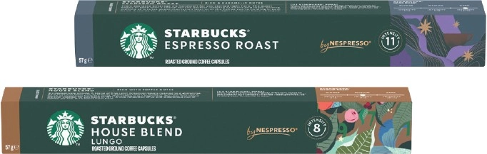 Starbucks by Nespresso Coffee Capsules 10 Pack Selected Varieties