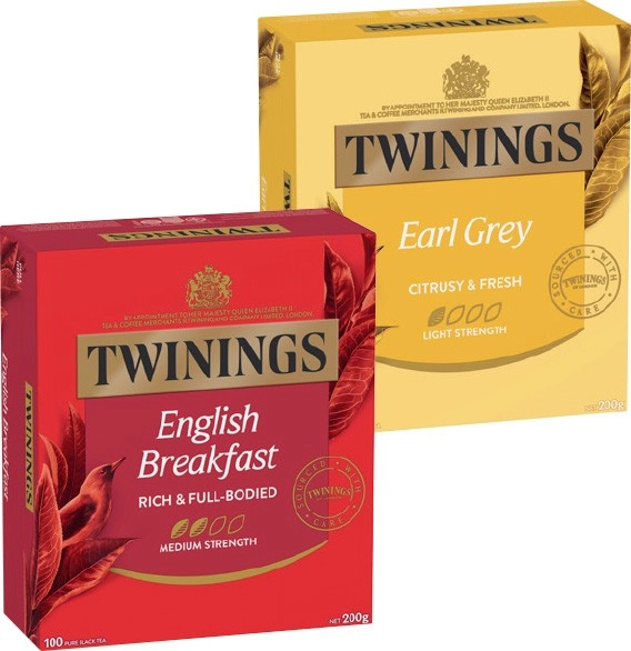 Twinings Tea Bags 80‑100 Pack Selected Varieties