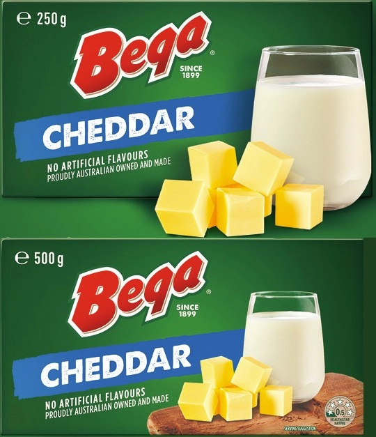 Bega Cheddar Cheese Block 250g