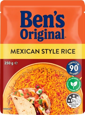 Ben's Original Rice 240‑250g Selected Varieties