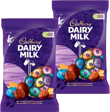 Cadbury Easter Egg Bag 110‑125g Selected Varieties*