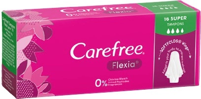 Carefree Flexia Super Tampons 16 Pack*