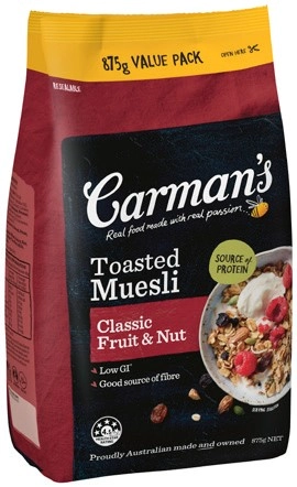 Carman’s Muesli 875g Selected Varieties