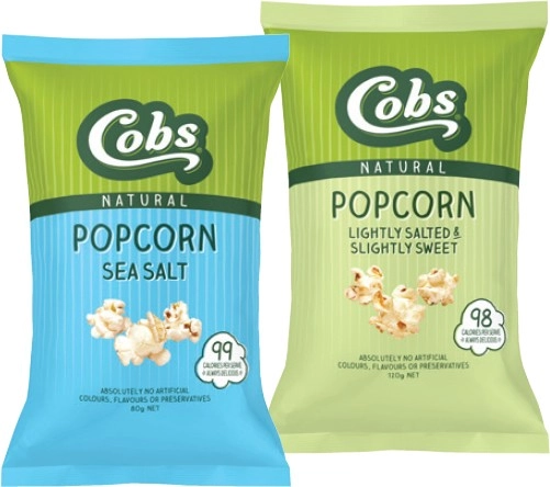 Cobs Natural Popcorn 70-120g Selected Varieties