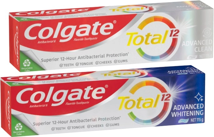 Colgate Total Premium Toothpaste 115g Selected Varieties