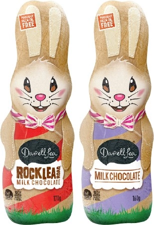 Darrell Lea Milk Chocolate Bunny 160-170g Selected Varieties*