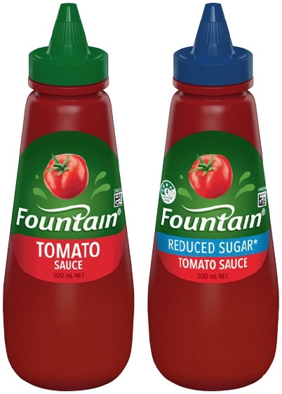 Fountain Tomato or Barbecue Squeeze Sauce 500mL Selected Varieties