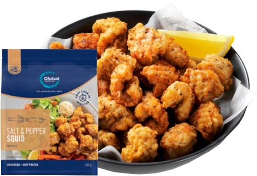 Global Seafoods Salt & Pepper Squid 500g