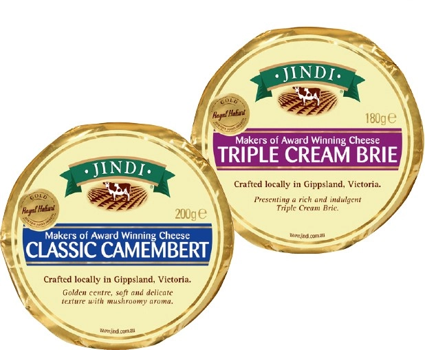 Jindi Camembert or Brie 180‑200g Selected Varieties