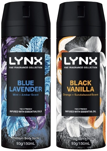 Lynx Fine Fragrance Collection Premium Body Spray 150mL Selected Varieties