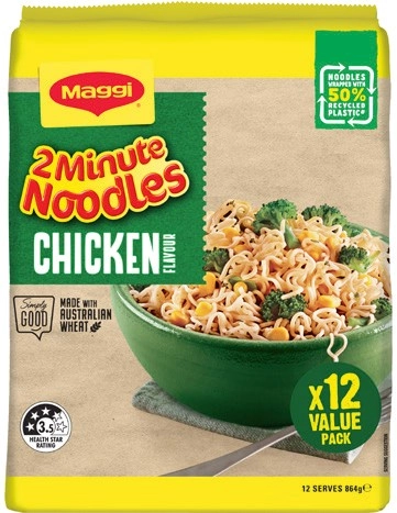 Maggi 2 Minute Noodles 12 Pack Selected Varieties