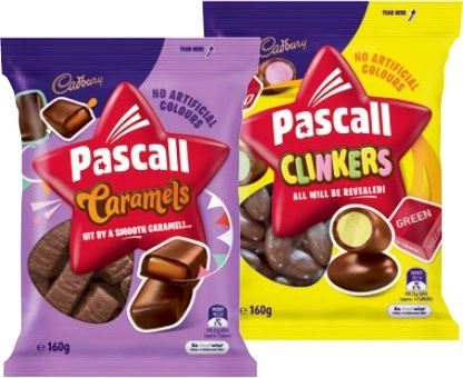 Pascall Chocolate Share Bag 120-185g or Cadbury Bitesize 120-150g Selected Varieties