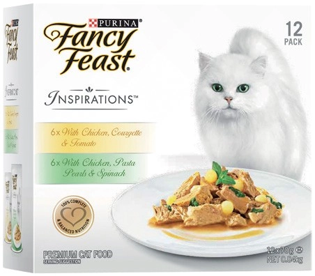 Purina Fancy Feast Wet Cat Food 12x70g Selected Varieties