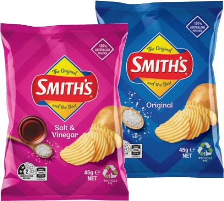 Smith's Chips, Twisties or Doritos 45g Selected Varieties