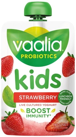 Vaalia Kids Probiotics Yoghurt 140g Selected Varieties