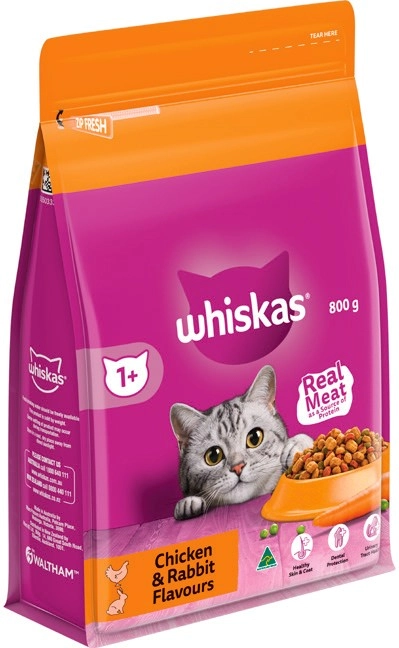 Whiskas Dry Cat Food 800g Selected Varieties