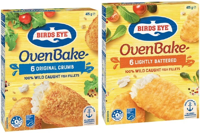 Birds Eye Oven Bake Fish Fillets 425g Selected Varieties