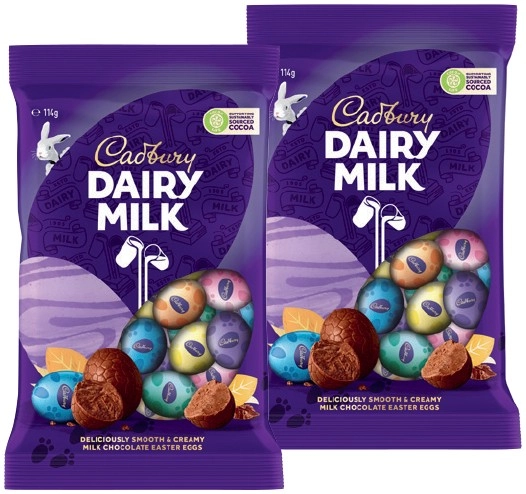 Cadbury Easter Egg Bag 110‑125g Selected Varieties*