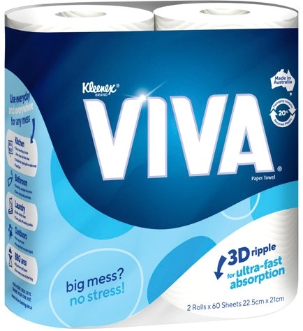 Kleenex Viva Paper Towels 2 Pack Selected Varieties