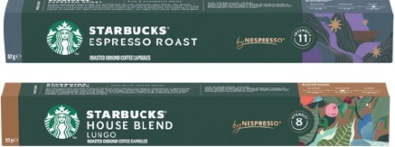 Starbucks by Nespresso Coffee Capsules 10 Pack Selected Varieties