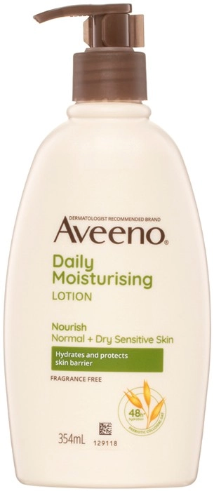 Aveeno Fragrance Free or Stress Relief Moisturising Lotion 354mL