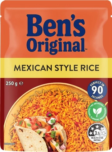 Ben's Original Rice 240‑250g Selected Varieties