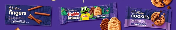 Cadbury Cookies 156g, Fingers 114g or Freddo Milk Chocolate Biscuits 167g Selected Varieties