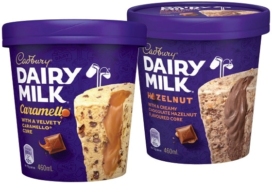 Cadbury Ice Cream Tub 460mL Selected Varieties