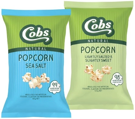 Cobs Natural Popcorn 70-120g Selected Varieties