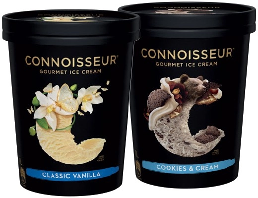 Connoisseur Gourmet Ice Cream 1 Litre Selected Varieties