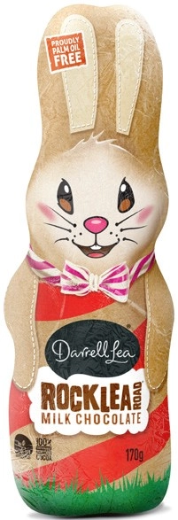 Darrell Lea Milk Chocolate Bunny 160-170g Selected Varieties*